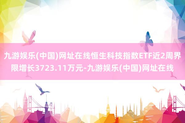 九游娱乐(中国)网址在线恒生科技指数ETF近2周界限增长3723.11万元-九游娱乐(中国)网址在线